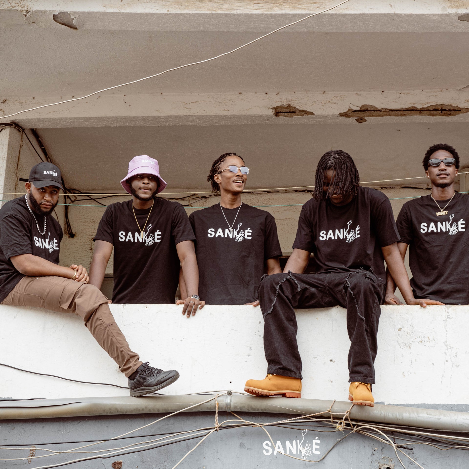 T-Shirt noir Sénégal