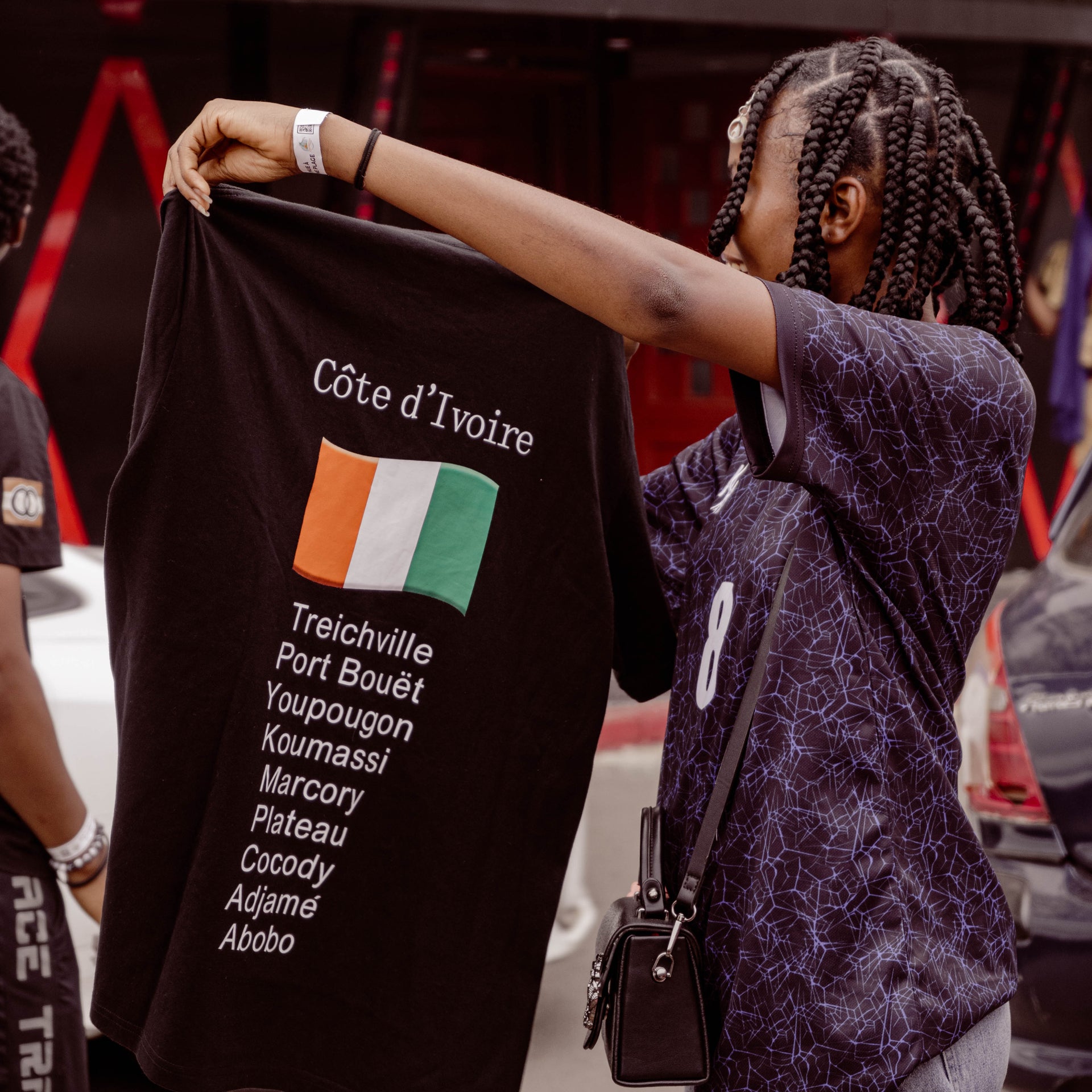 T-Shirt noir Côte d'Ivoire