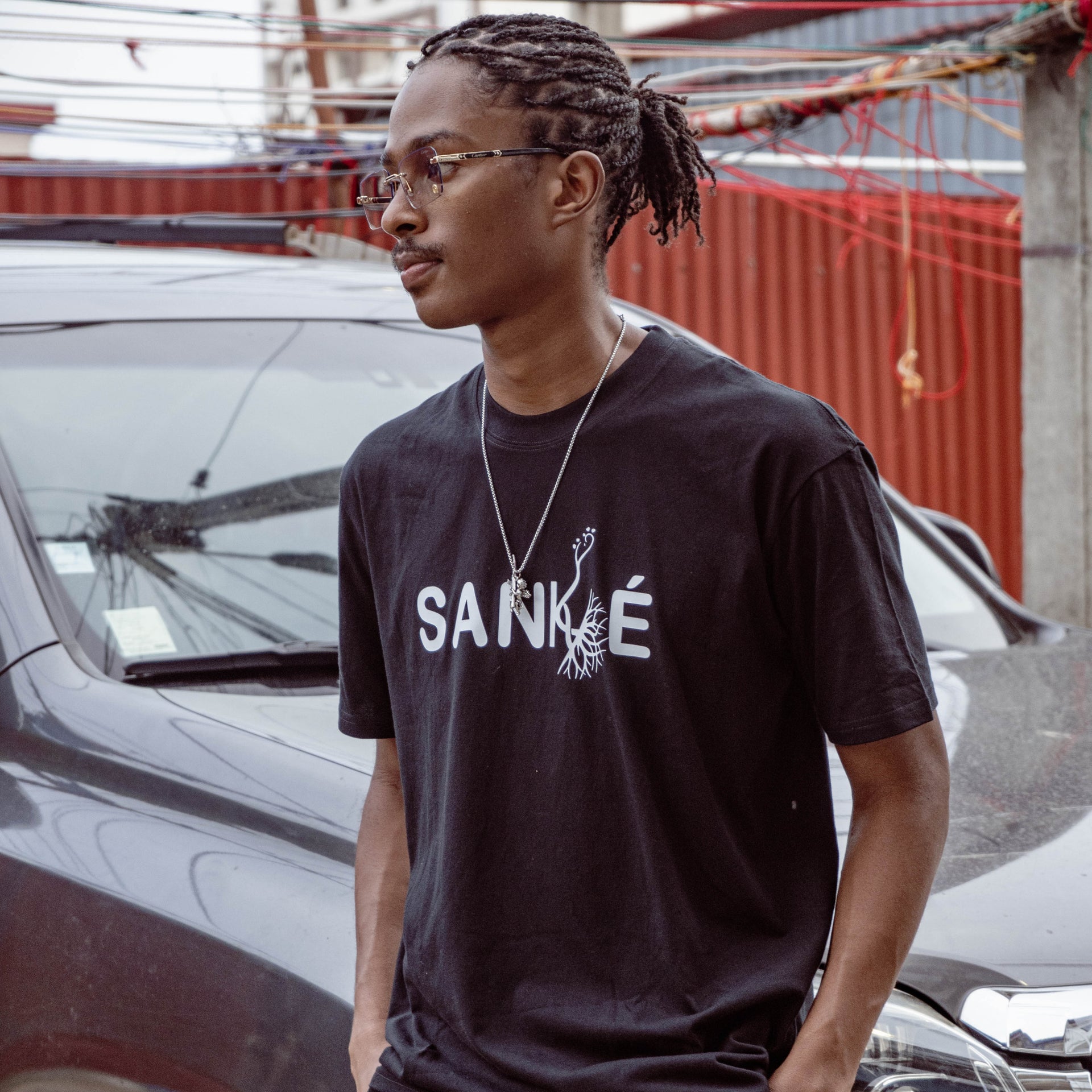 T-Shirt noir Sénégal