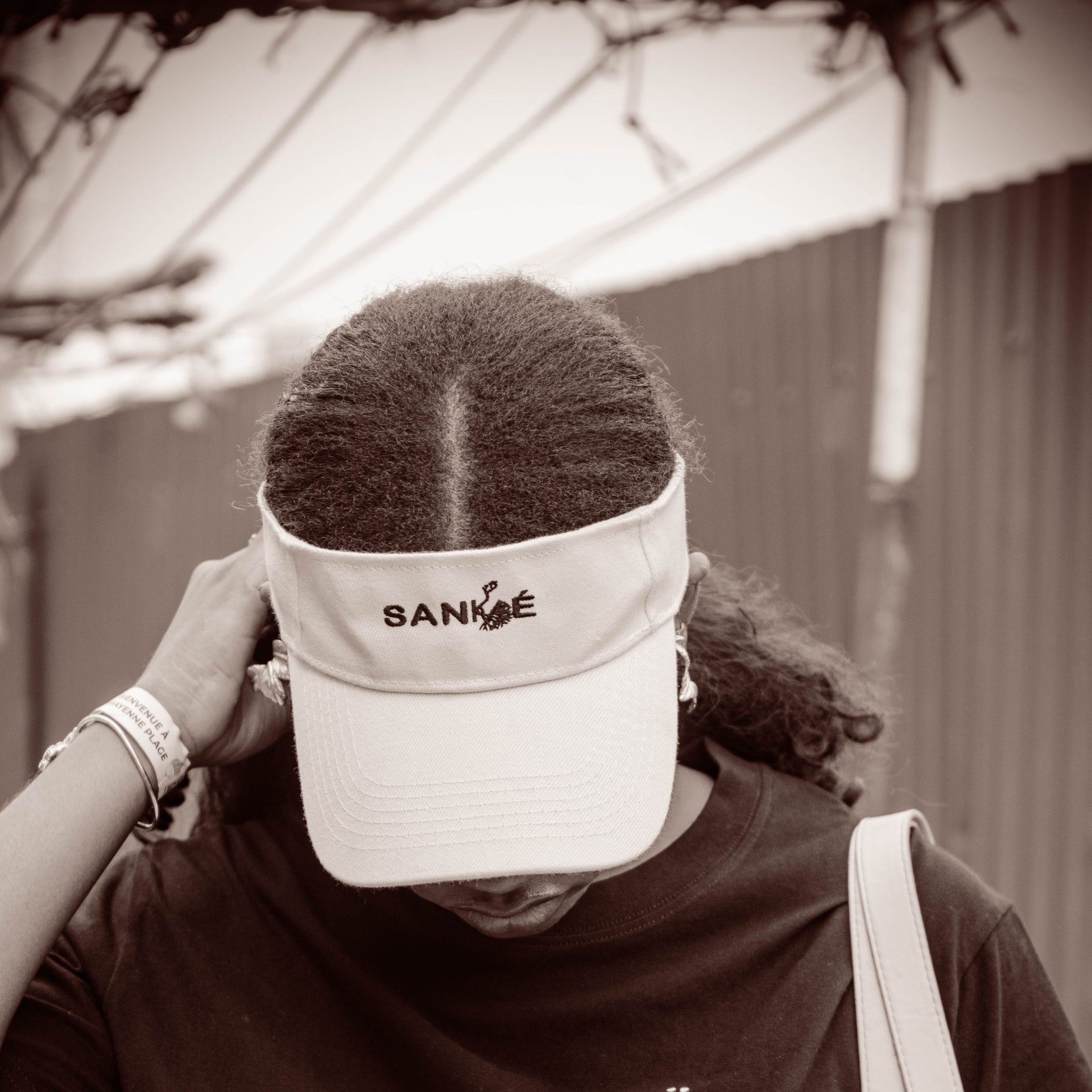 Visière SANKÉ Noir & Blanc