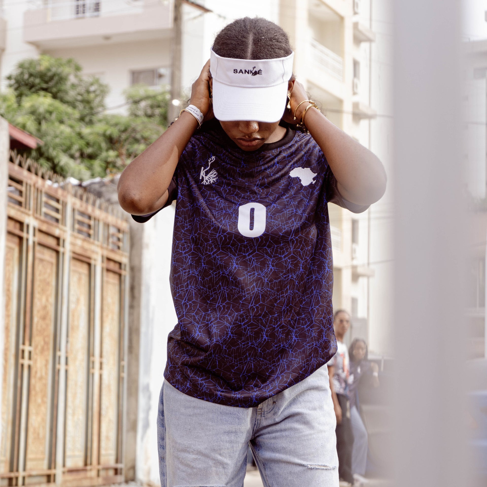 Visière SANKÉ Noir & Blanc