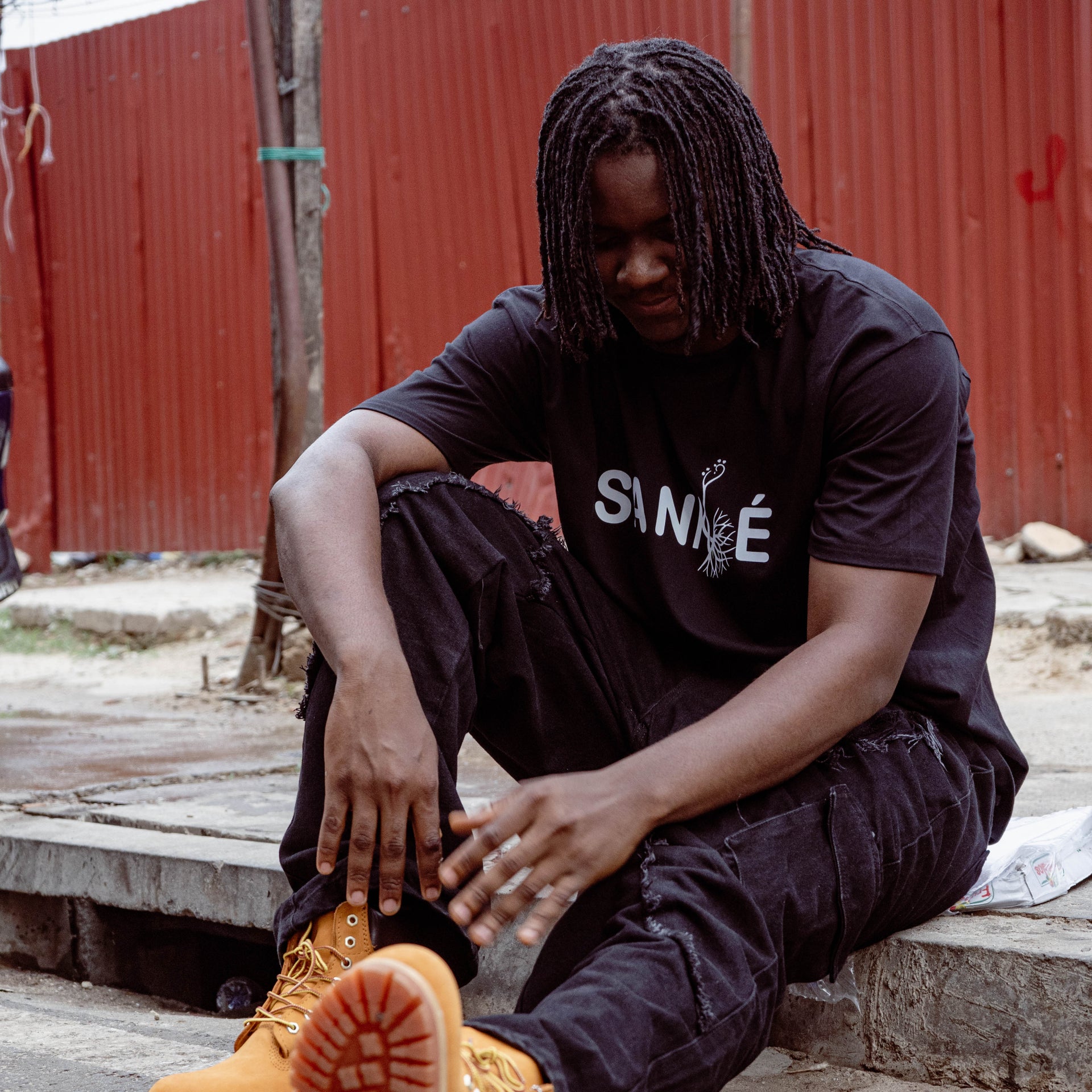 T-Shirt noir Sénégal