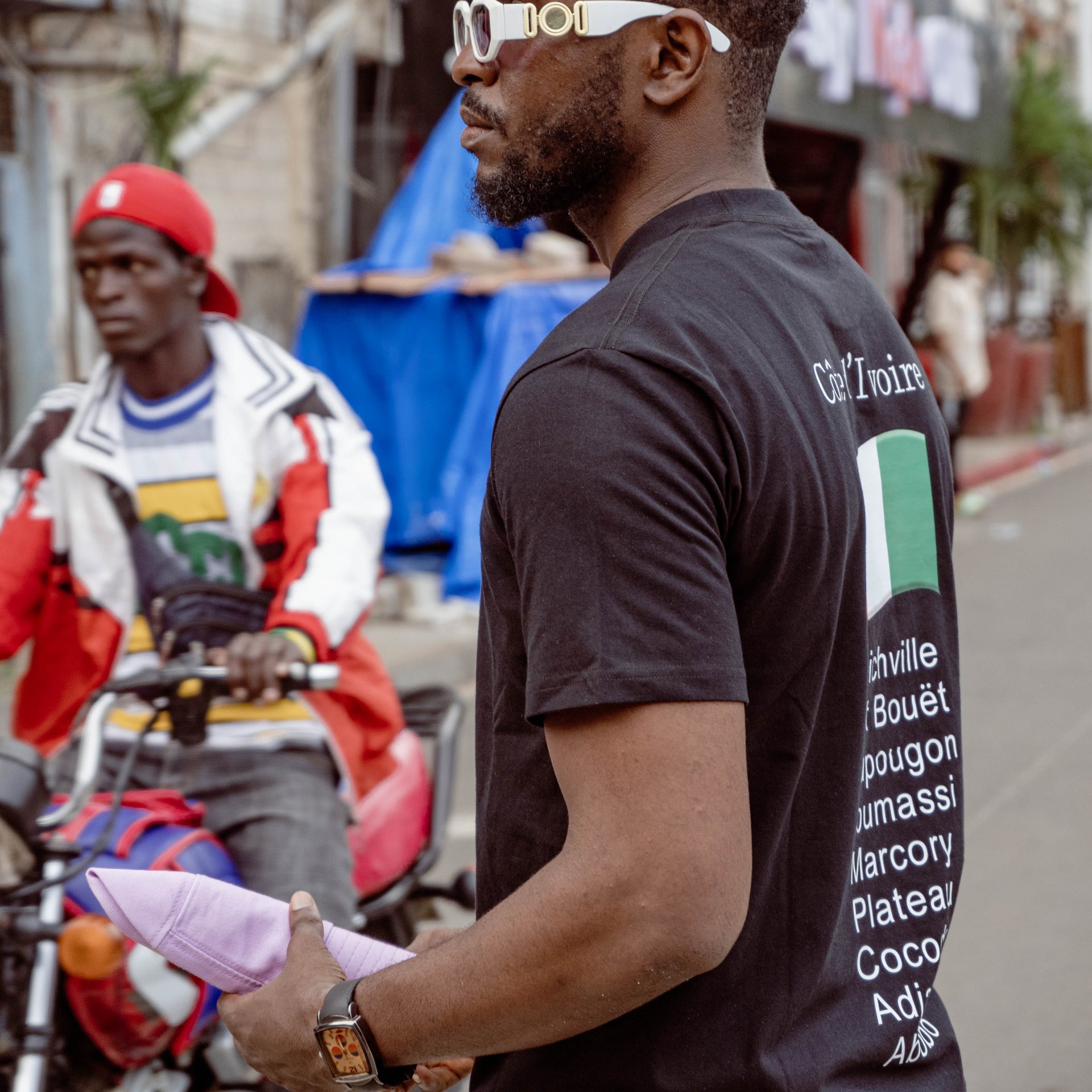 T-Shirt noir Côte d'Ivoire